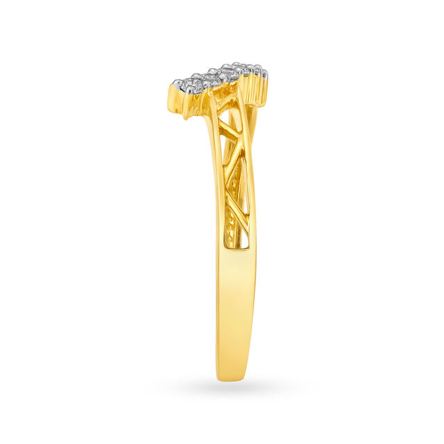 Traditional Eternity Diamonds Gold Finger Ring,,hi-res image number null