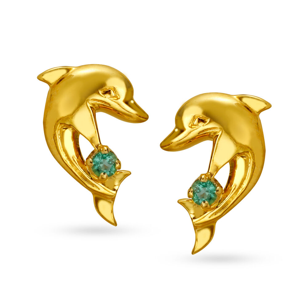 Dolphin shaped earrings store