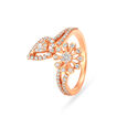 Mystical Floral Gold and Diamond Finger Ring,,hi-res image number null