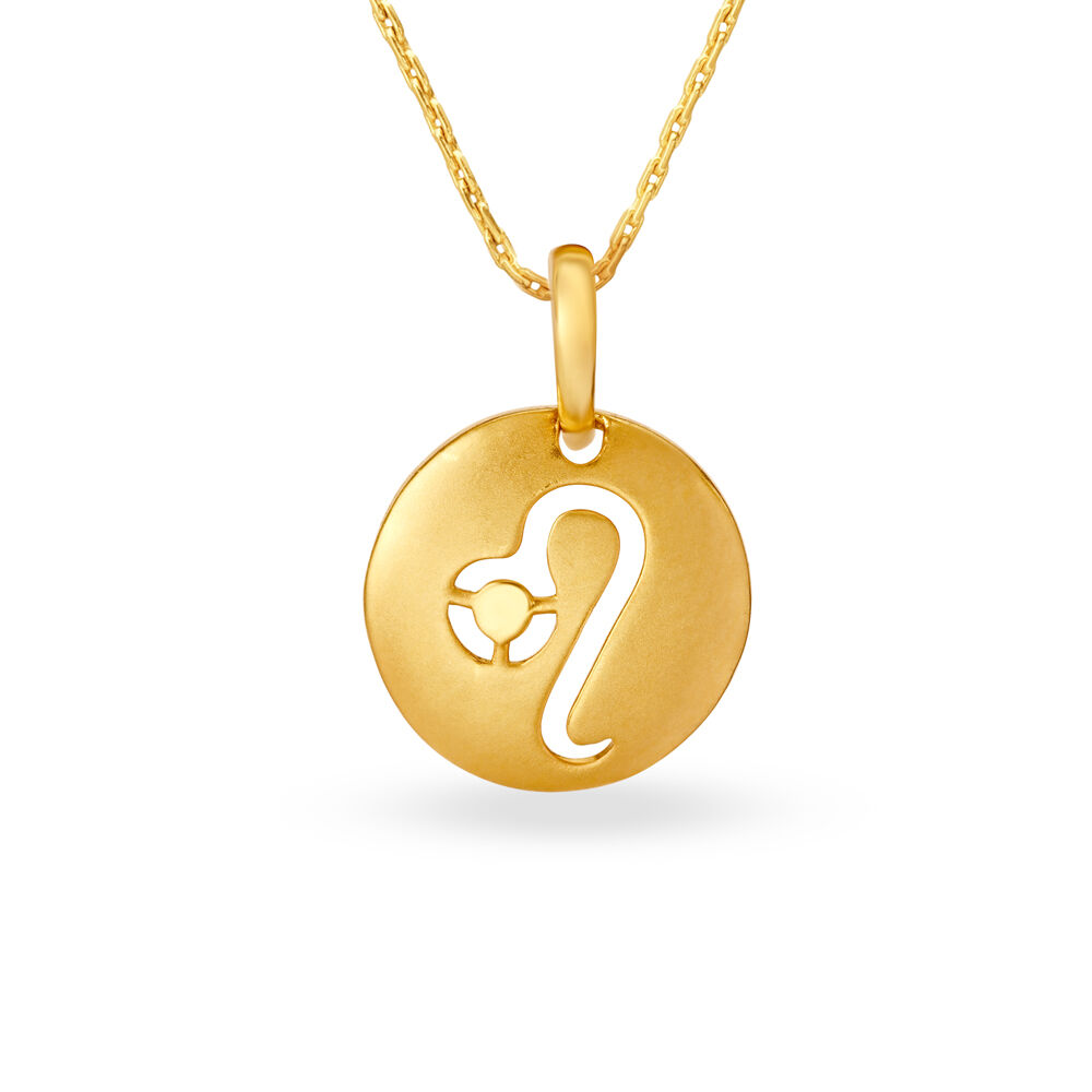 Leo Symbol Gold Pendant