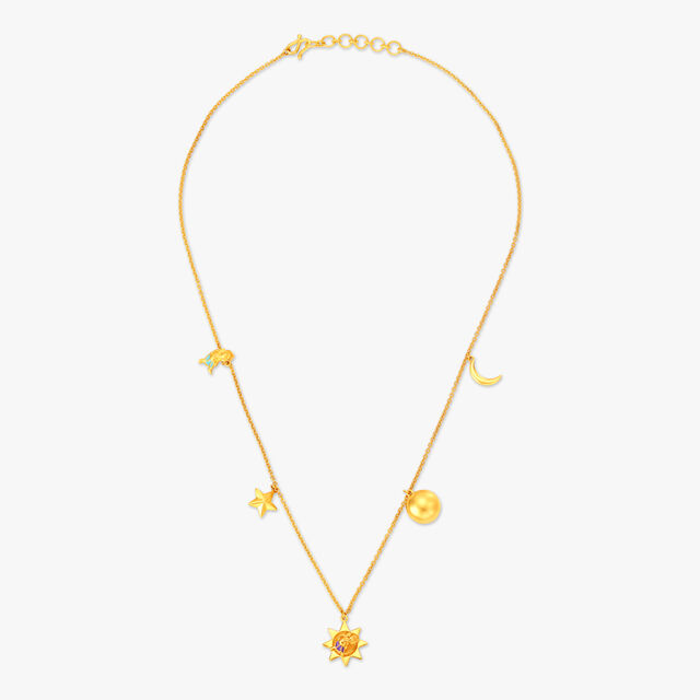 Quirky Chilling Ganesha Necklace for Kids,,hi-res image number null