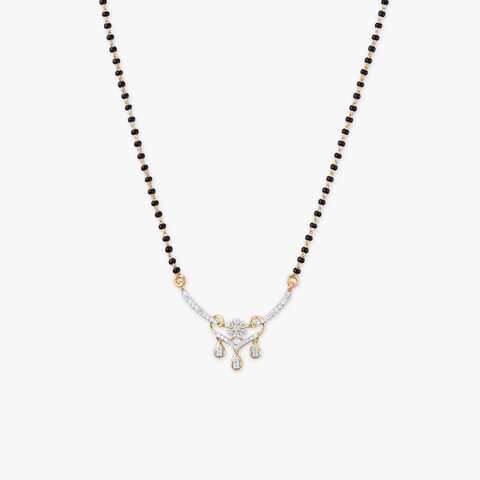 Twinkle Teardrop Diamond Mangalsutra