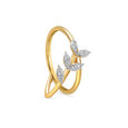 14 KT Yellow Gold Summer Shade Diamond Finger Ring,,hi-res image number null