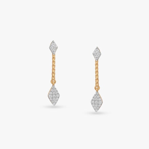 Skyline Spark Diamond Drop Earrings