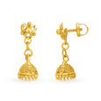Enchanting 22 Karat Yellow Gold Jhumka Earrings,,hi-res image number null