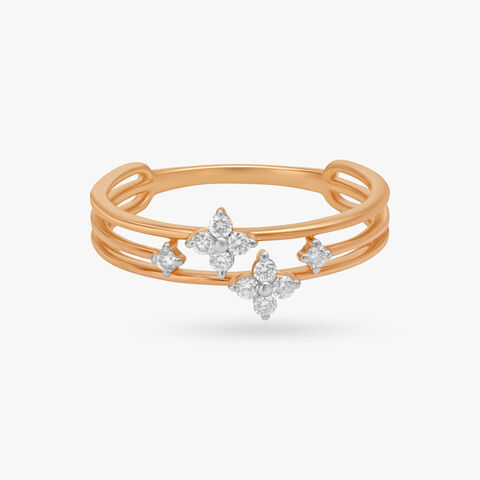 Simple Striking Diamond Ring