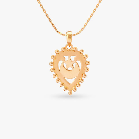 Bold Emblem Gold Pendant