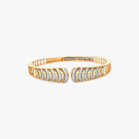 Luminous Chevron Diamond Bangle