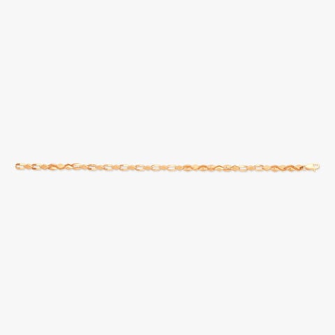 Geometric Flow Gold Bracelet for Men