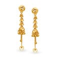Enticing Sui Dhaga 3 Layer Gold Drop Earrings,,hi-res image number null