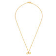 Heart And Infinity Pattern Motif Gold Pendant with Chain for Kids,,hi-res image number null