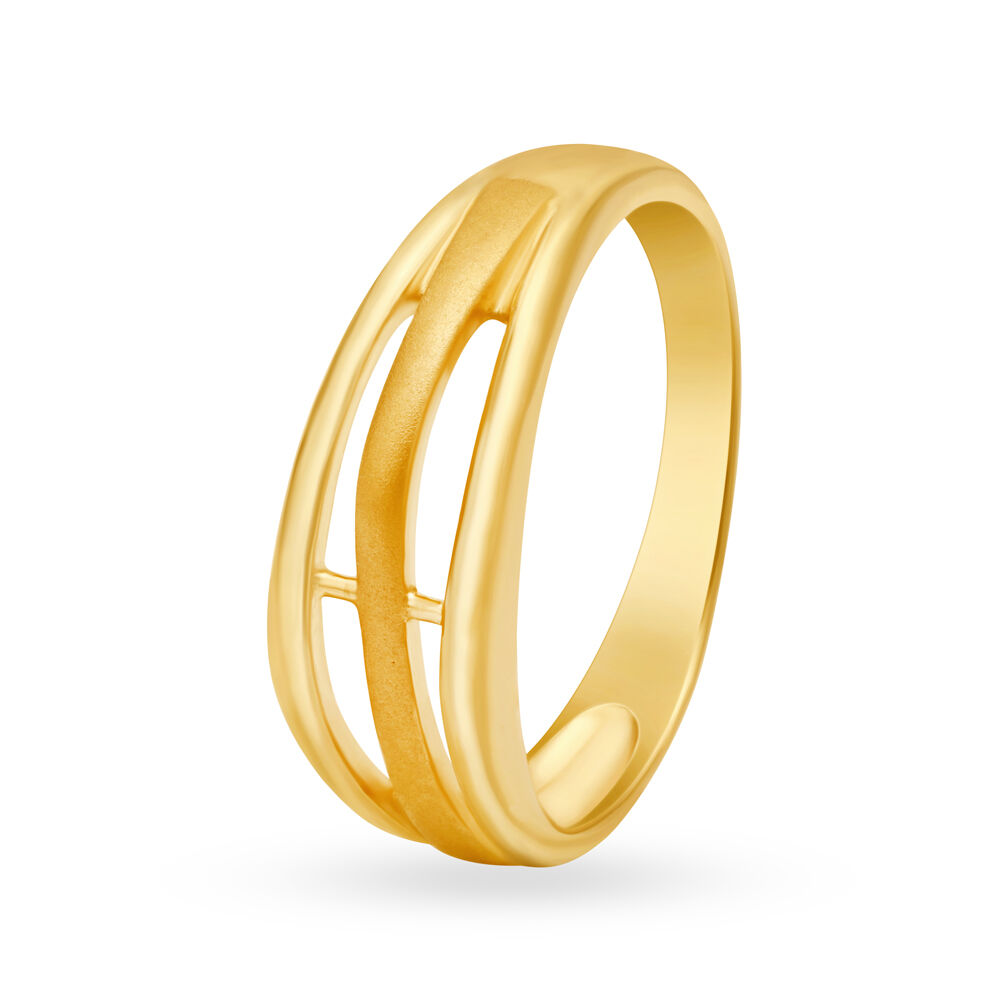 Gold mesh hotsell ring