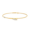 Aurum Foliage Yellow Gold Bracelet,,hi-res image number null