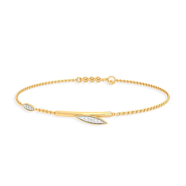 Aurum Foliage Yellow Gold Bracelet,,hi-res image number null
