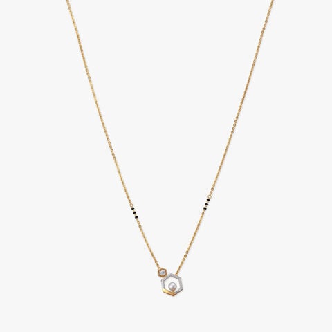 Hexagon Harmony Diamond Mangalsutra