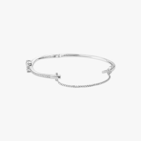Starlit Symphony Solitaire Bangle