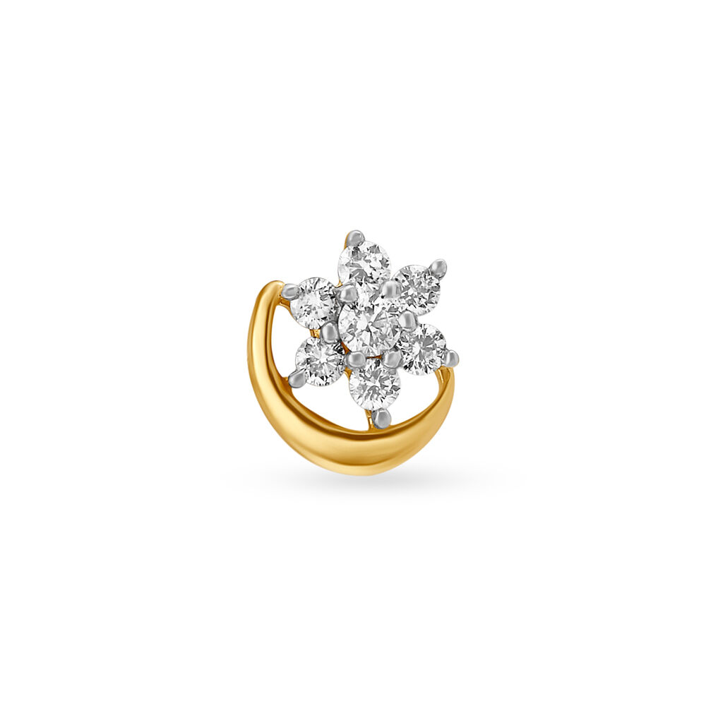 Tanishq diamond 2025 nose pin collection