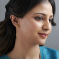 Trendy Floral Drop Earrings,,hi-res image number null