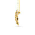 Lord Jagannath Floral Gold Pendant with Enamel Work,,hi-res image number null