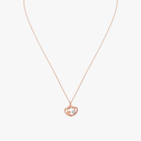 Together Forever! Diamond Pendant with Chain