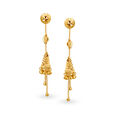 Delicate 22 Karat Yellow Gold Beaded Drops,,hi-res image number null