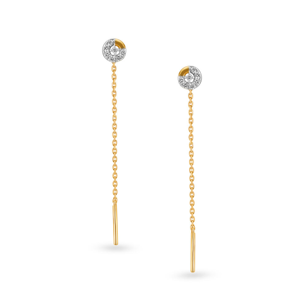 Sui dhaga sales gold earrings