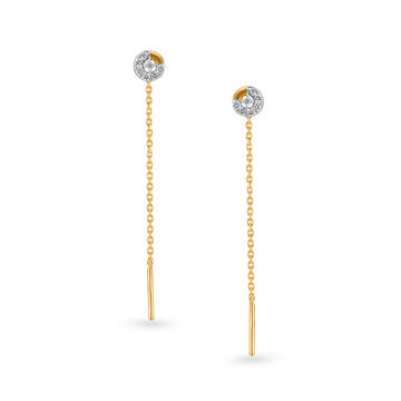 Ethereal Fancy Gold and Diamond Sui Dhaga