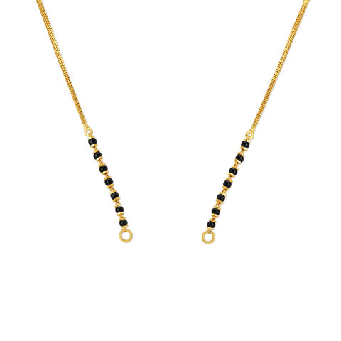 Minimal Gold and Black Bead Mangalsutra