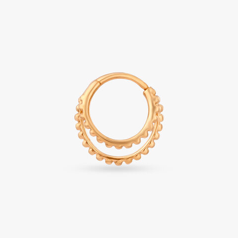 Glint Grace Gold Nose Pin