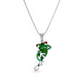 Silver Pendant With Enamel Coating,,hi-res image number null