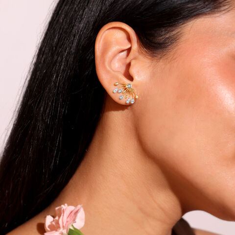 Dandelion Shine Diamond Stud Earrings