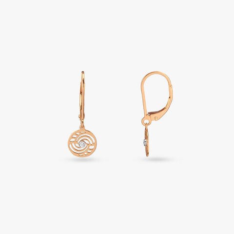 Wonder Swirl Diamond Hoop Earrings for Kids