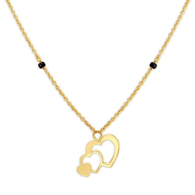 Modern Triple Heart Mangalsutra,,hi-res image number null