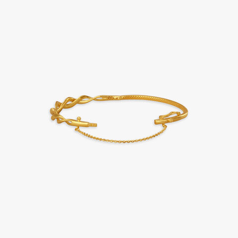 Tangled Gleam Gold Bangle