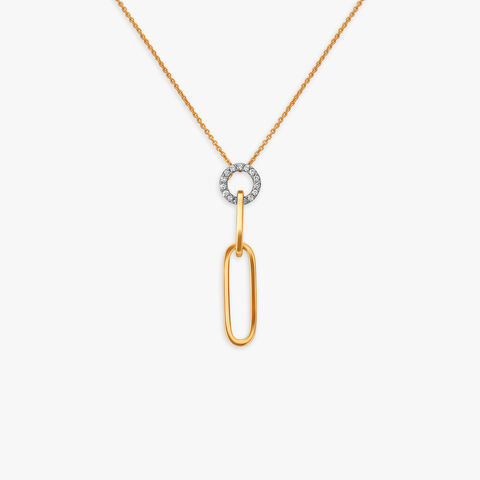 Enchanted Moon Diamond Pendant with Chain