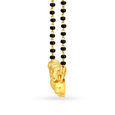Understated 22 Karat Yellow Gold Mangalsutra Pendant
