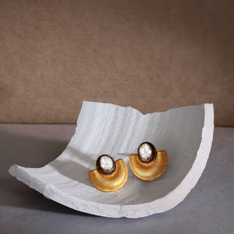 Timeless Polki Diamond Stud Earrings