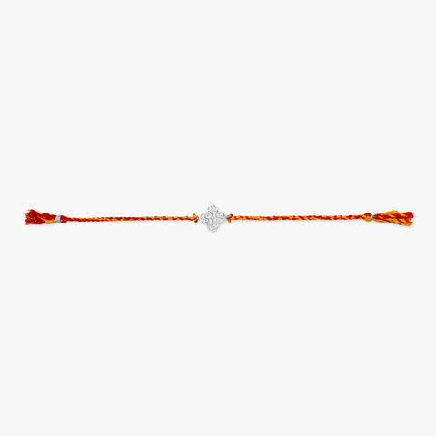 Eternal Bloom Silver Rakhi