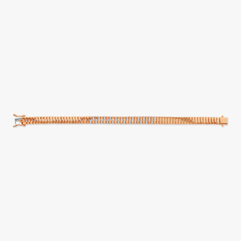 Refined Grid Diamond Bracelet for Men