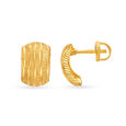 Modern Gold Stud Earrings,,hi-res image number null