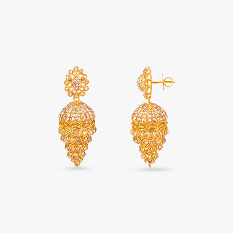 Heirloom Canopy Gold Jhumka Earrings