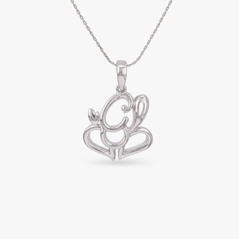 Divine Ganesha Silver Pendant