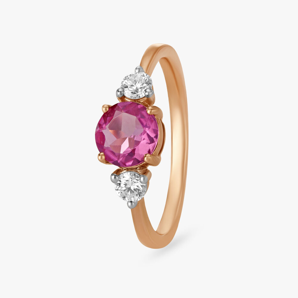Tanishq garnet ring sale