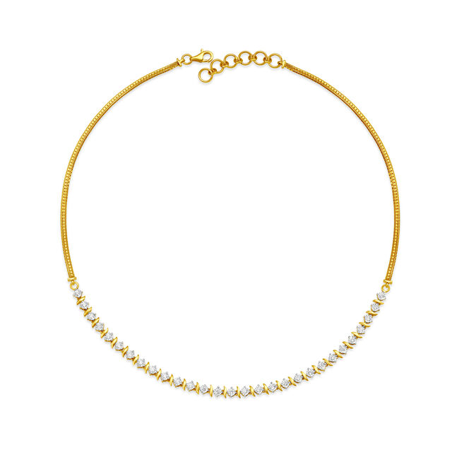 Avanne Diamond Necklace Earrings Set,,hi-res image number null