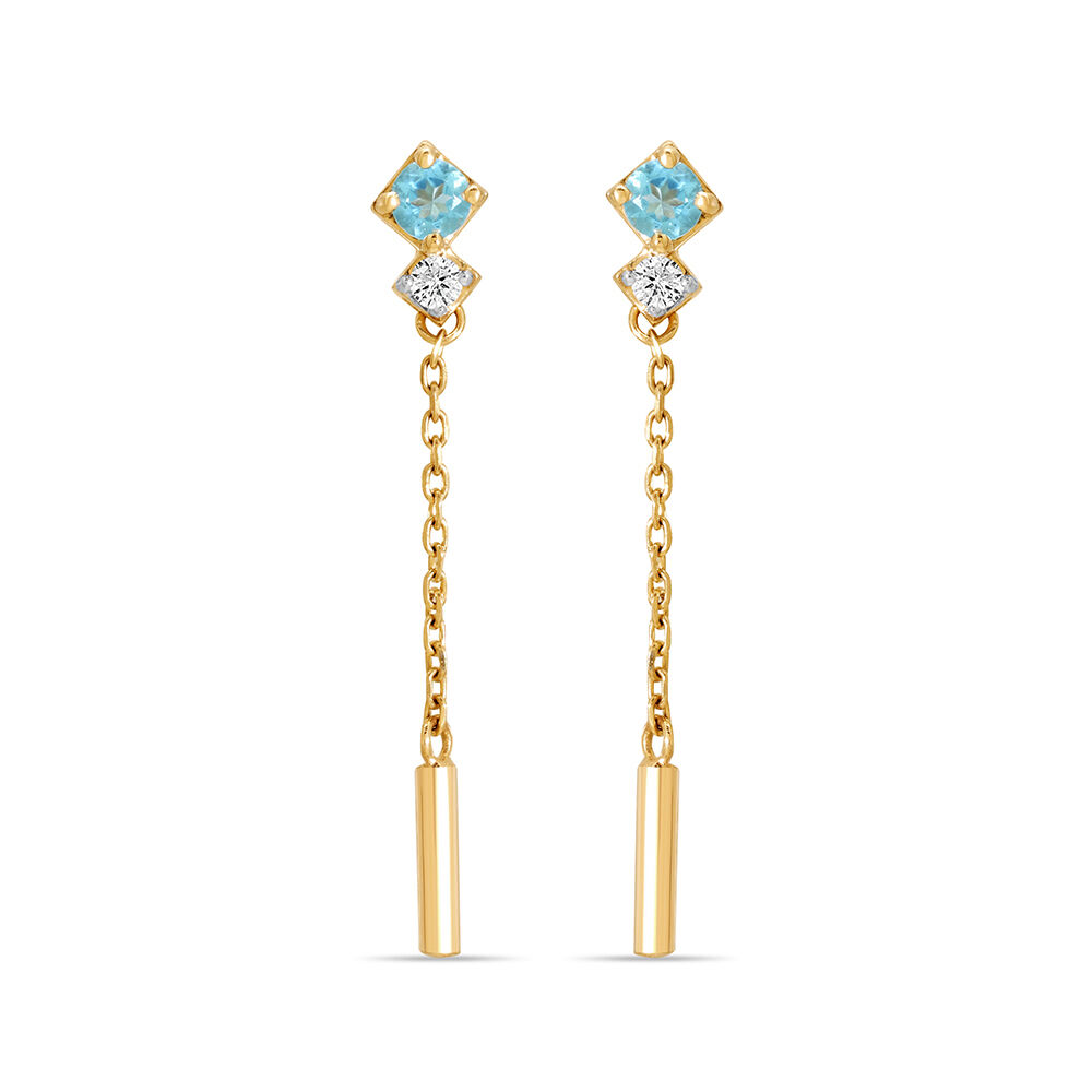 Tanishq topaz earrings sales