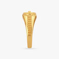 Unique Star Carved Gold Finger Ring For Men,,hi-res image number null