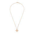 Elegant Floral Gold Pendant with Chain,,hi-res image number null