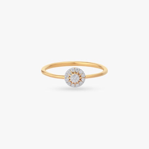 Solar Halo Diamond Ring