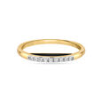 14 KT Yellow Gold Glamorous Diamond Bangle,,hi-res image number null