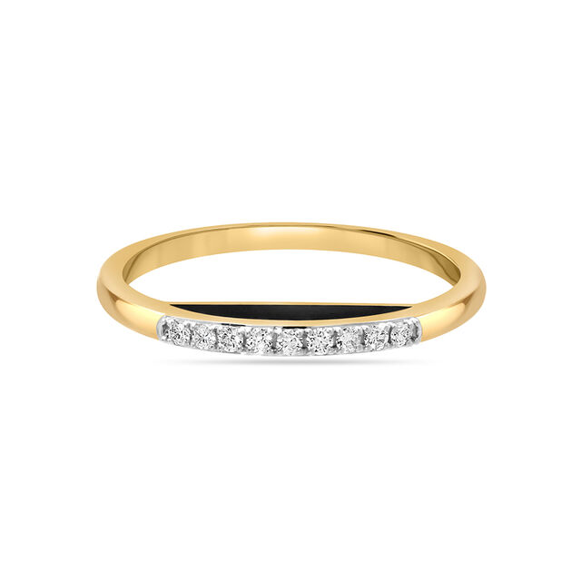14 KT Yellow Gold Glamorous Diamond Bangle,,hi-res image number null